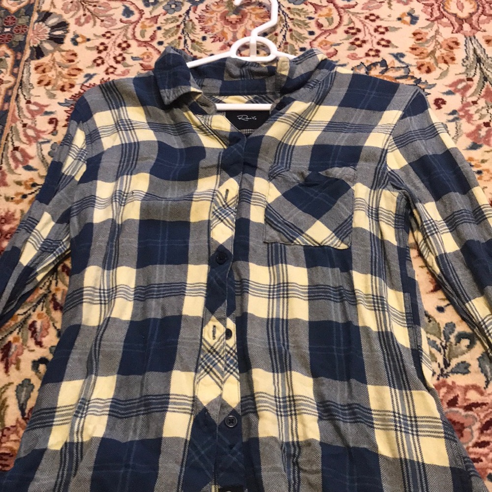 Rails Xmas flannel button up
